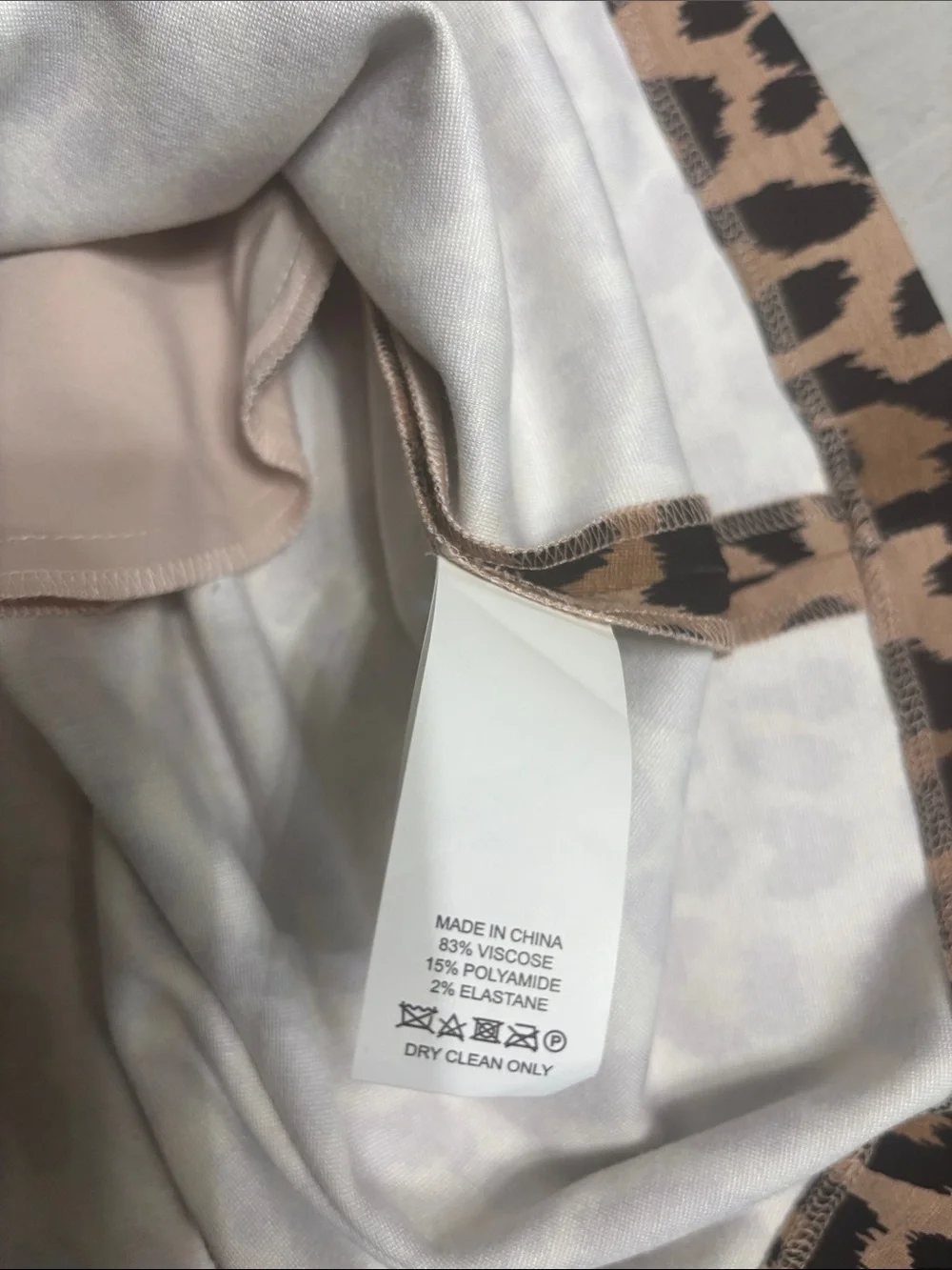 kate spade Leopard Print 3/4 Sleeve Fit-and-Flare Dress - Beige and Black